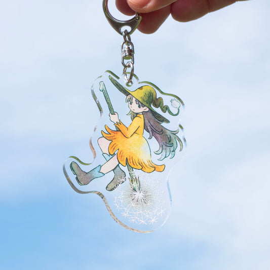 タンポポ魔女のキーホルダー