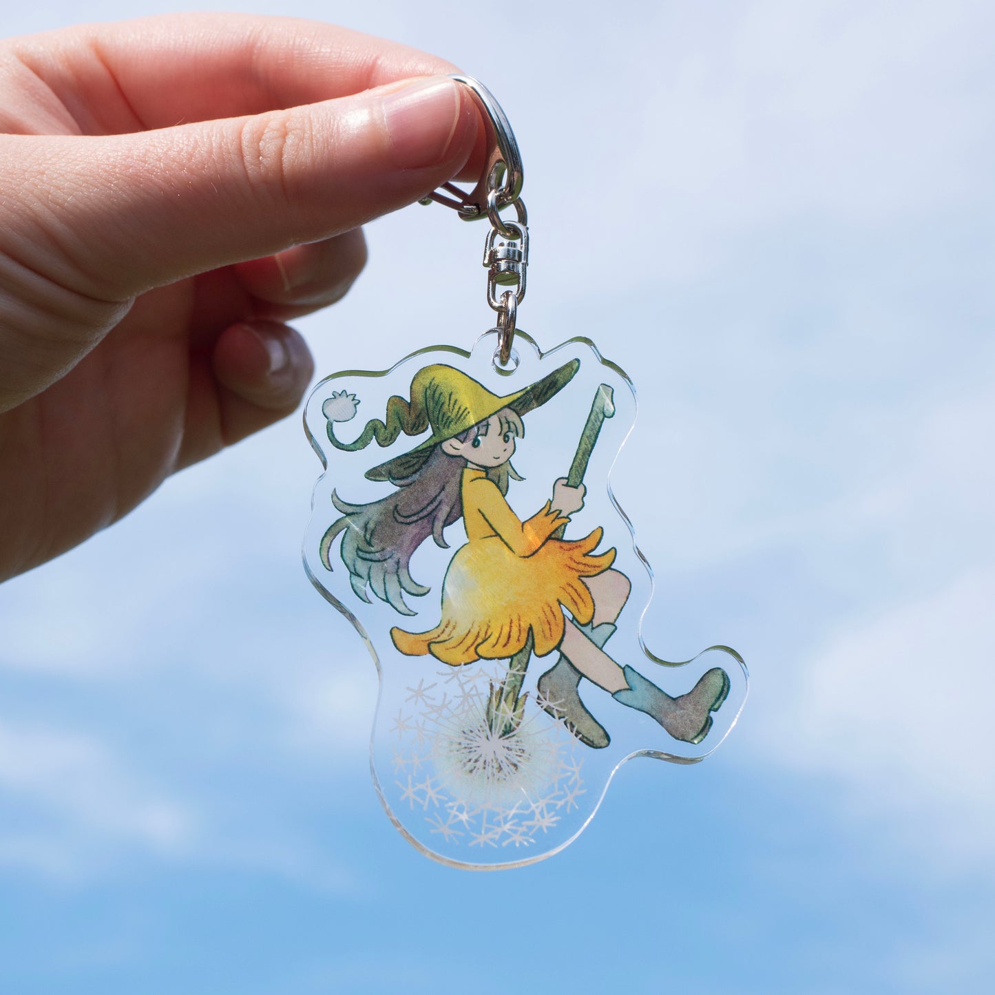 タンポポ魔女のキーホルダー